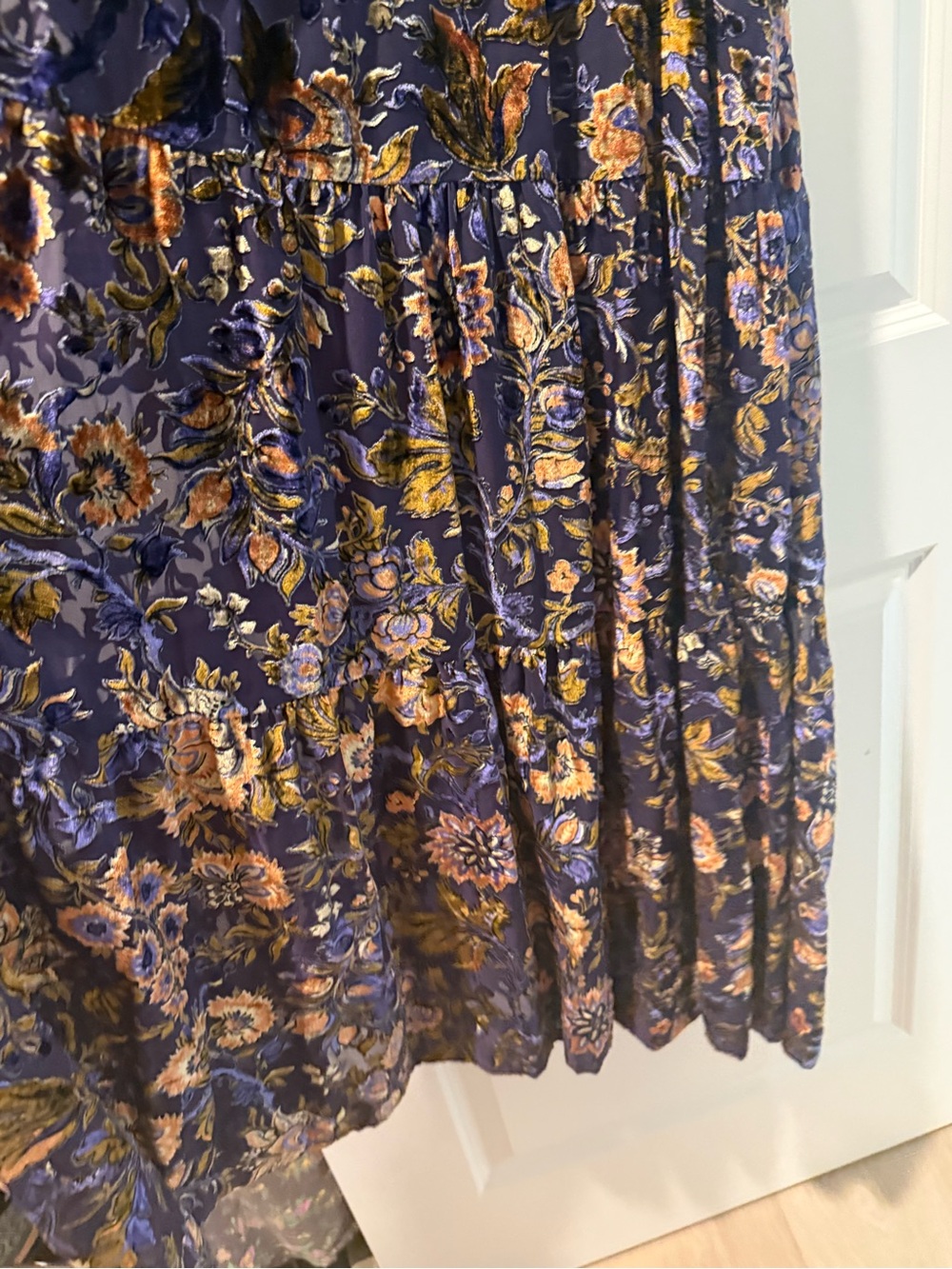 Anthropologie The Somerset Purple Velvet Edition, Maxi Dress, medium - Picture 7 of 12